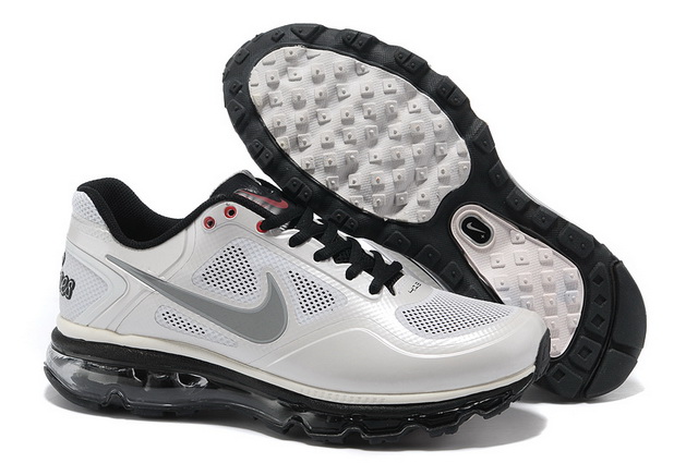 Mens Nike Air Max 2013 White Black Grey Shoes